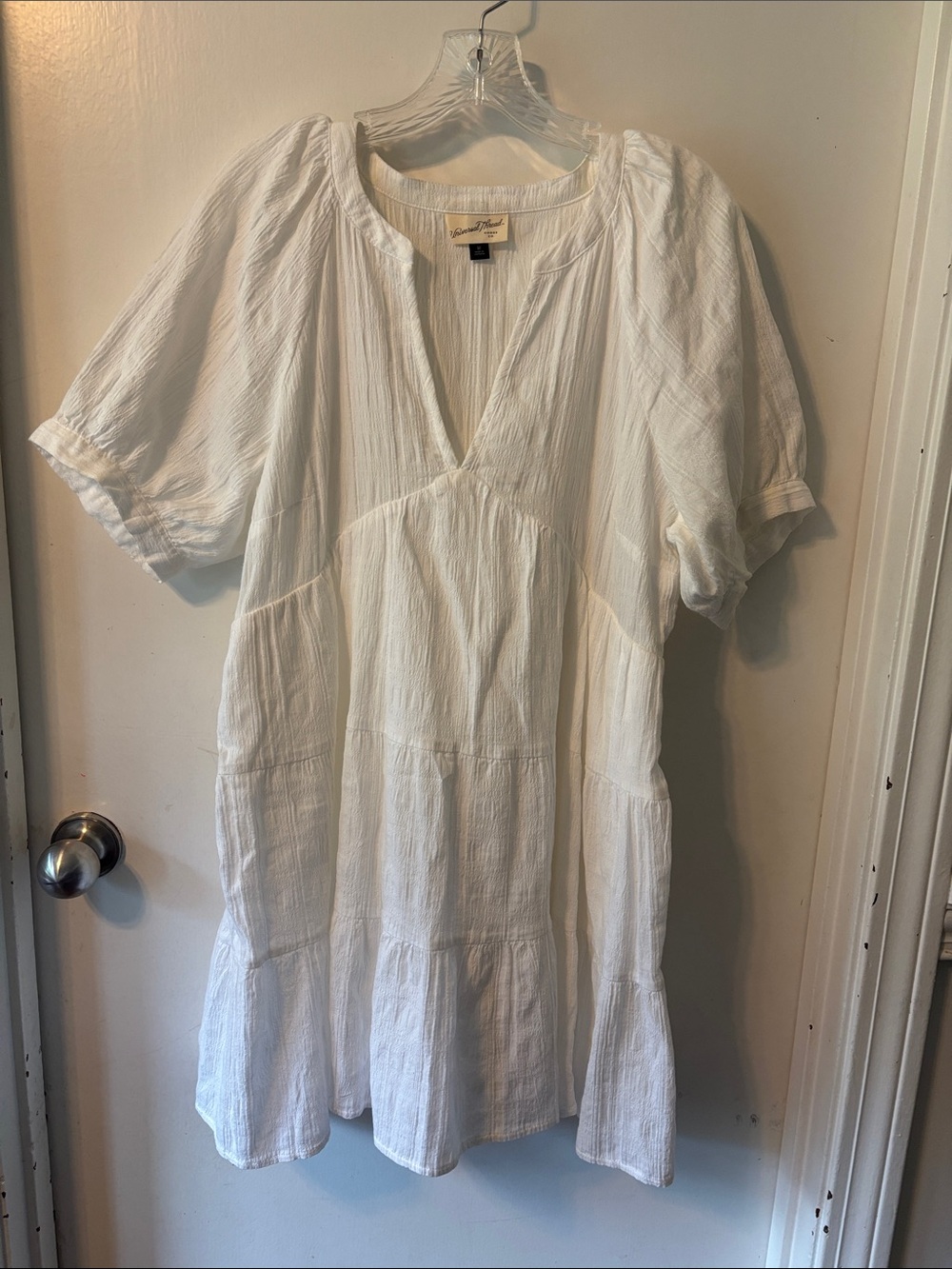 Universal Thread White Gauze Midi Dress
